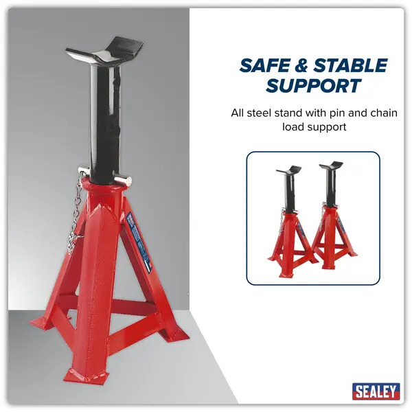 Sealey AS12000 Axle Stands (Pair) 12 Tonne Capacity per Stand