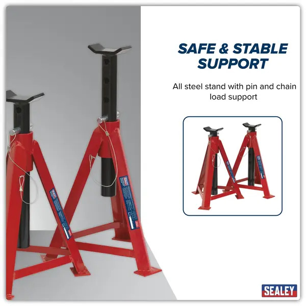 Sealey AS5000M Axle Stands (Pair) 5 Tonne Capacity per Stand
