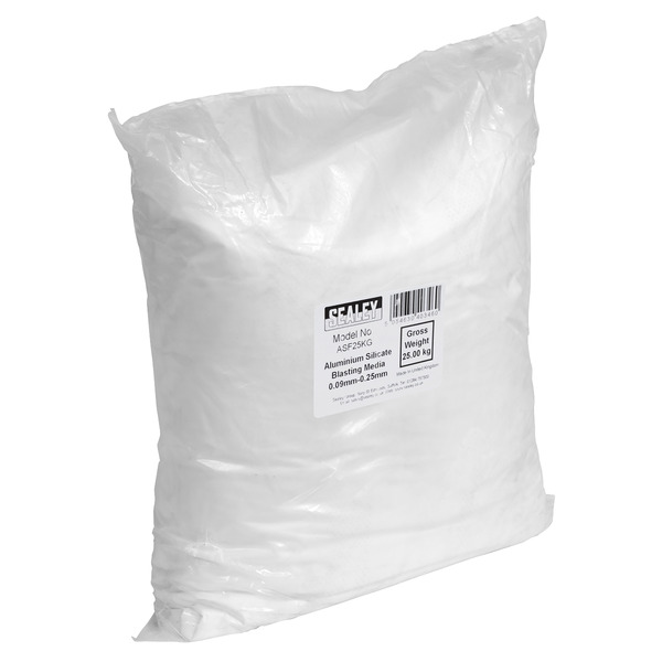 Sealey ASF25KG Aluminium Silicate Blasting Media 0.09mm-0.25mm