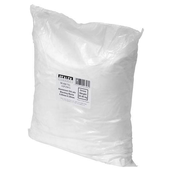 Sealey ASF25KG Aluminium Silicate Blasting Media 0.09mm-0.25mm