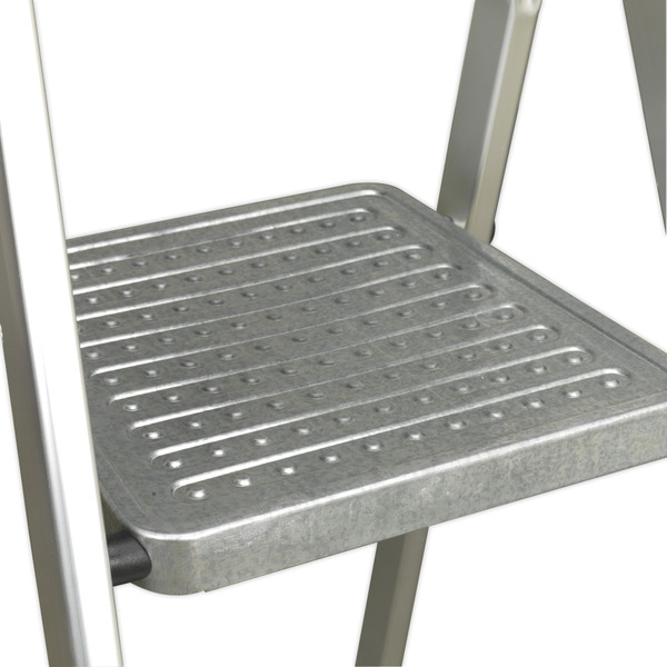 Sealey ASL3S Step Ladder 3-Tread Aluminium - EN 131
