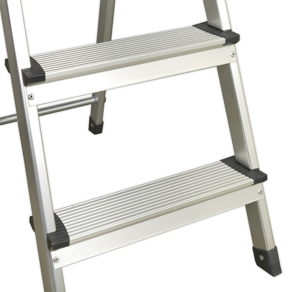 Sealey ASL3S Step Ladder 3-Tread Aluminium - EN 131