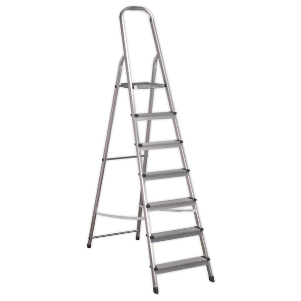 Sealey ASL7 Step Ladder 7-Tread Aluminium - EN 131