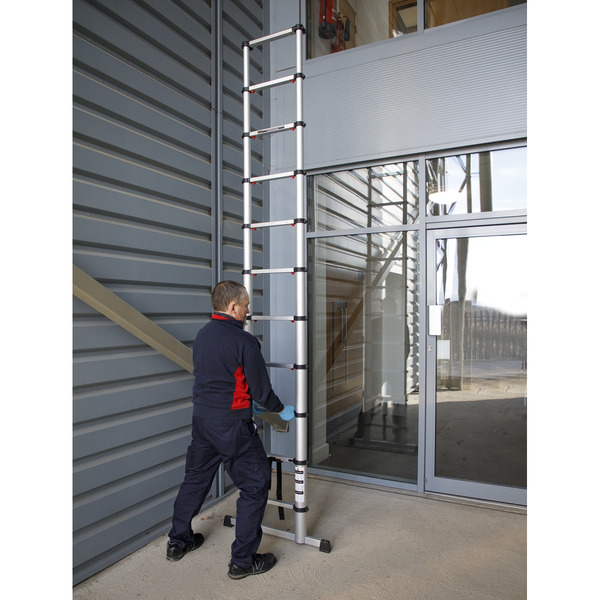 Sealey Aluminium Professional Telescopic Ladder 11-Tread - EN 131