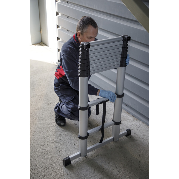 Sealey Aluminium Professional Telescopic Ladder 11-Tread - EN 131