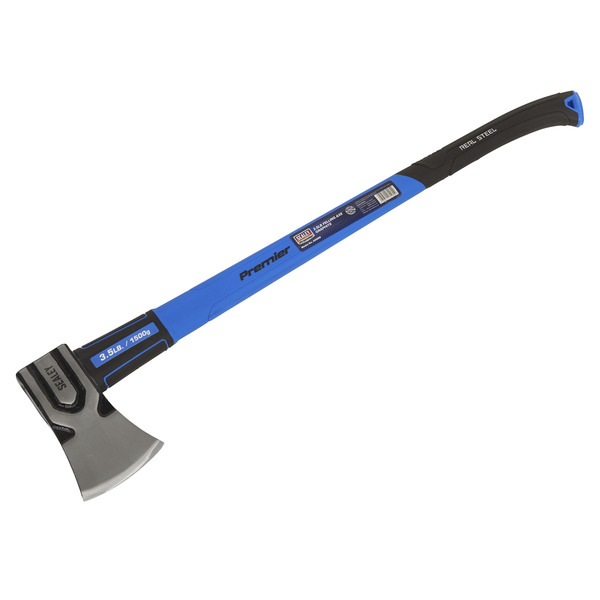Sealey AXG99 Premier Felling Axe with Fibreglass Shaft 3.5lb