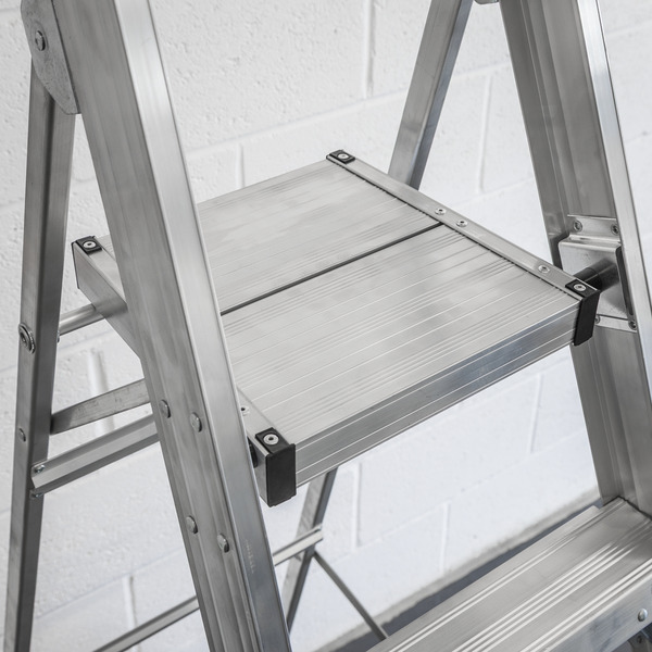 Industrial Step Ladder 10-Tread Aluminium - EN 131