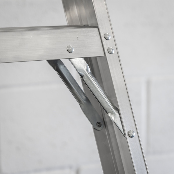 Industrial Step Ladder 10-Tread Aluminium - EN 131