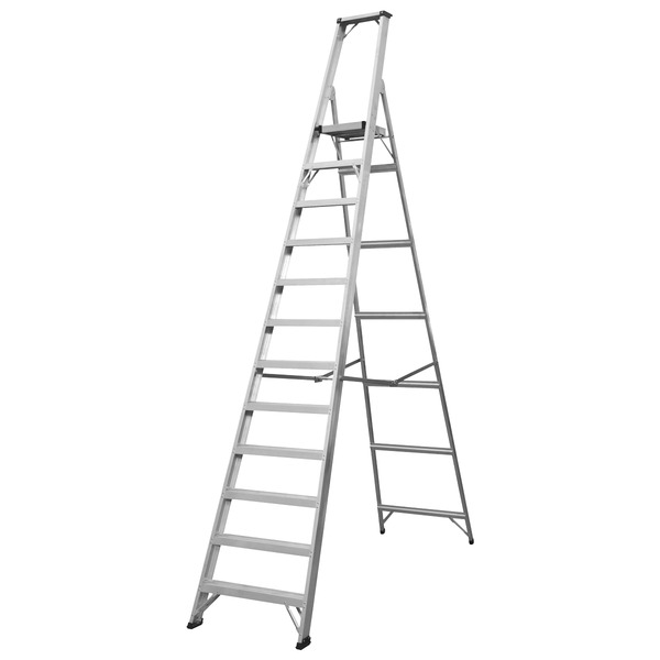 Sealey AXL12 Industrial Step Ladder 12-Tread Aluminium - BS EN 131