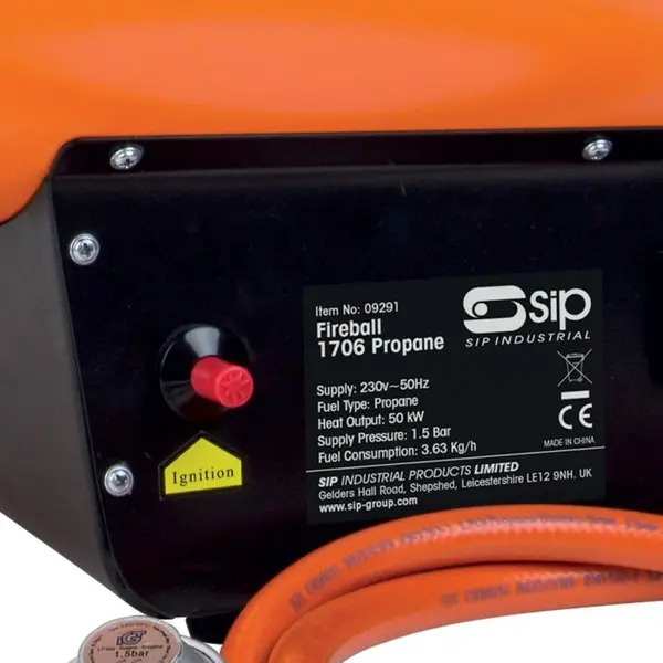 SIP SIP-09291 FIREBALL 1706 Propane Space Heater