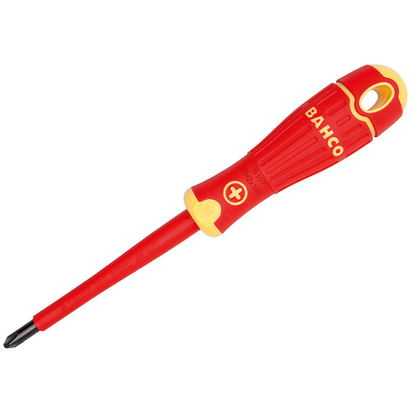 Bahco BAH197000075 BAHCOFIT Insulated Screwdriver Phillips Tip PH0 x 75mm