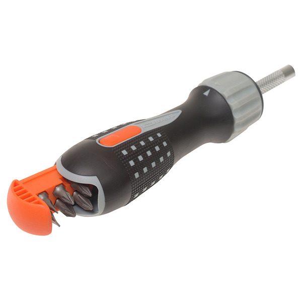 808050L LED Ratchet Screwdriver & 6 Bits