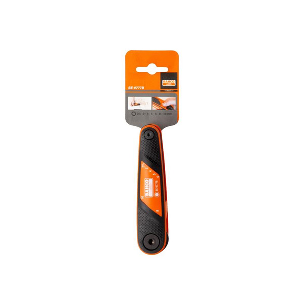 BE-9777B Hexagon Key Folding Set, 7 Piece