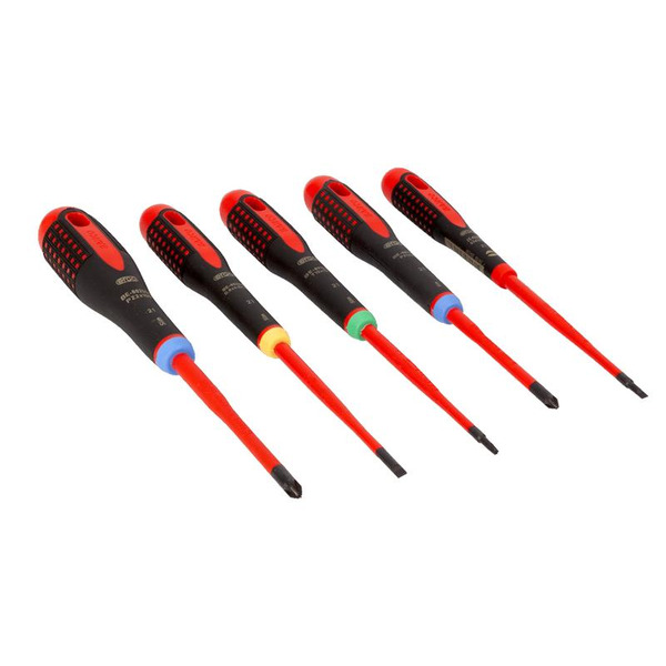 BE-9872SL ERGO™ VDE Insulated Screwdriver Set, 5 Piece