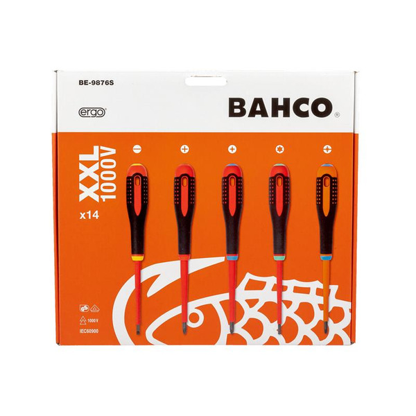 Bahco BAH9876S BE-9872 ERGO™ Screwdriver Set, 14 Piece