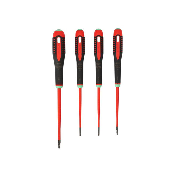 BE-9880SL ERGO™ Slim VDE Insulated Screwdriver Set, 4 Piece