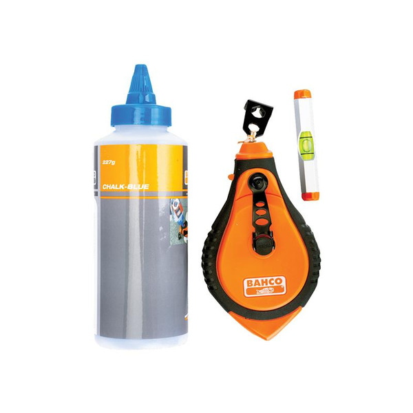 Blue Chalk, Chalk Line & Line Level Set