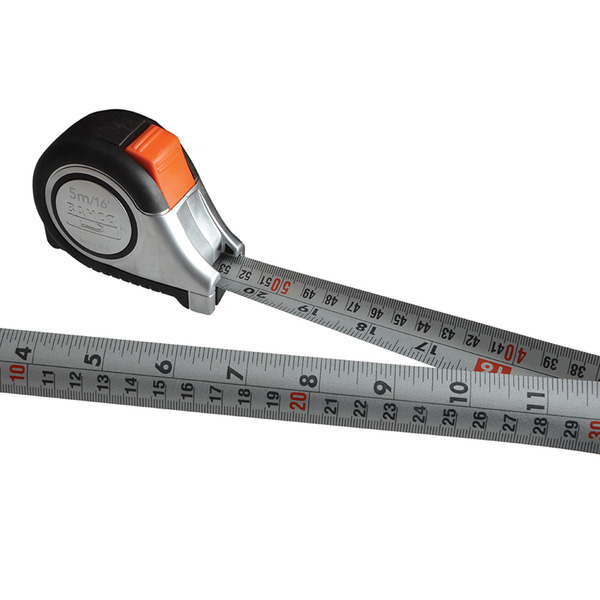 Bahco BAHMTS525E MTS Reversible Magnetic Tip Auto Pocket Tape 5m/16ft (Width 25mm)