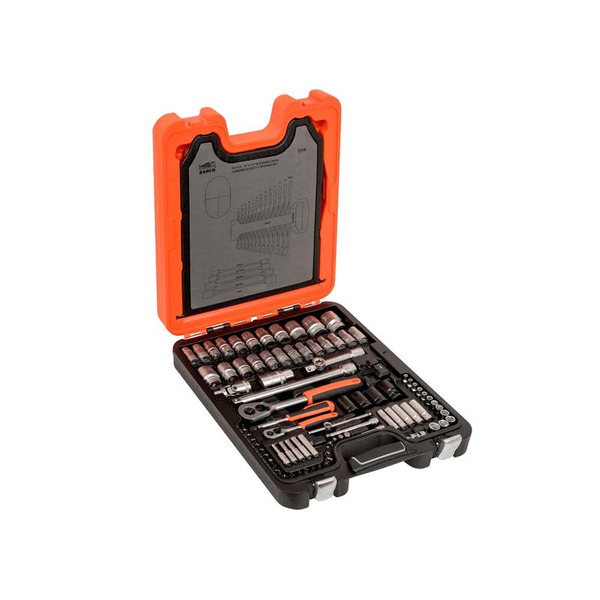 S106 1/4in &1/2in DriveSocket & Spanner Set, 106 Piece