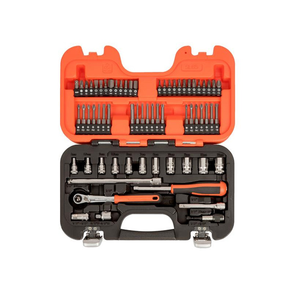 SL65 1/4in Drive Slim Socket Set, 65 Piece