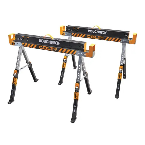 XMS26HORSES XMS Roughneck Colt Folding Saw Horse Twin Pack