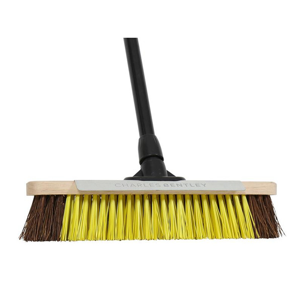 Heavy-duty Utility Broom with Metal Scraper 380mm (15in)