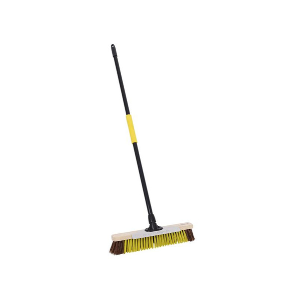 Dual Fill Bass/PET Broom with Metal Scraper 457mm (18in)