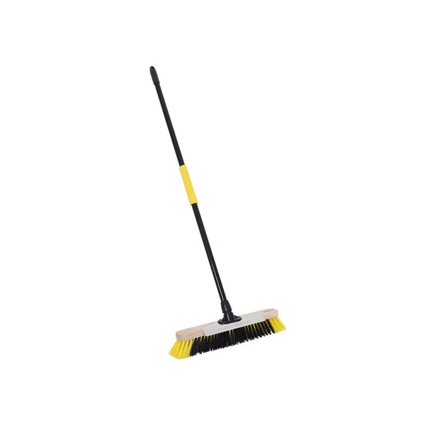 Dual Fill Soft PET Broom with Metal Scraper 457mm (18in)