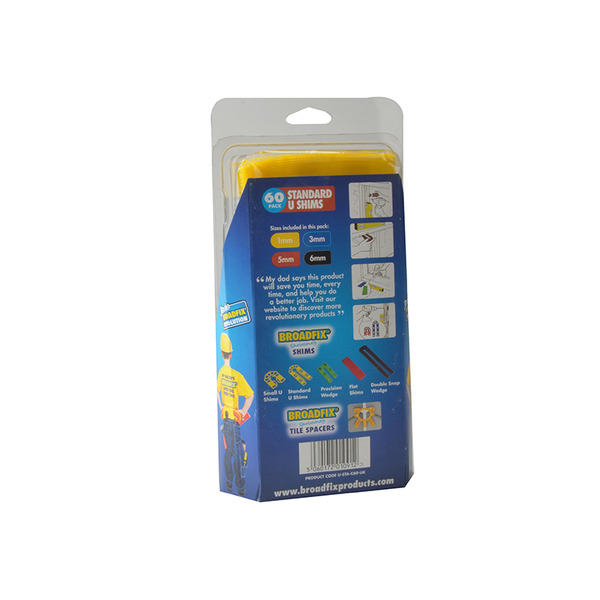 Standard U-Shim Mixed Clam (Pack 60)