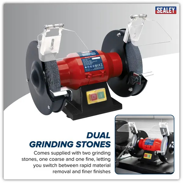 Sealey BG150CX 150mm Bench Grinder 150W/230V