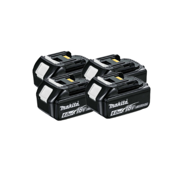 Makita BL1860x4 18V 6.0Ah LXT Lithium-Ion Battery (Quad Pack)