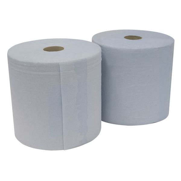Sealey BLU400 2-Ply Blue Wiper Roll 400m x 260mm - Pack of 2