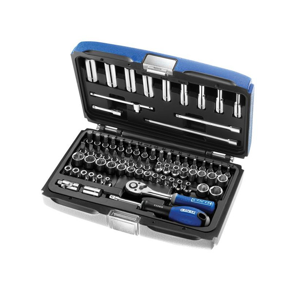 Britool Expert BRIE030707B Expert 1/4in Drive Socket & Accessory Set, 73 Piece
