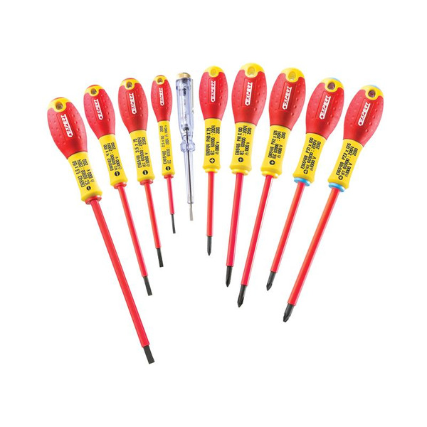 Britool Expert BRIE160912B Expert E160912 Insulated Screwdriver Set,10 Piece