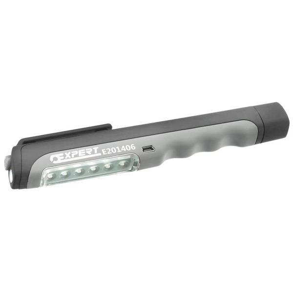 Britool Expert BRIE201406B Expert USB Rechargeable Pen Light 6+1 LED