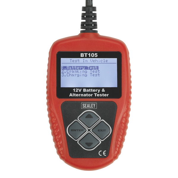 Sealey BT105 Digital Battery & Alternator Tester 12V