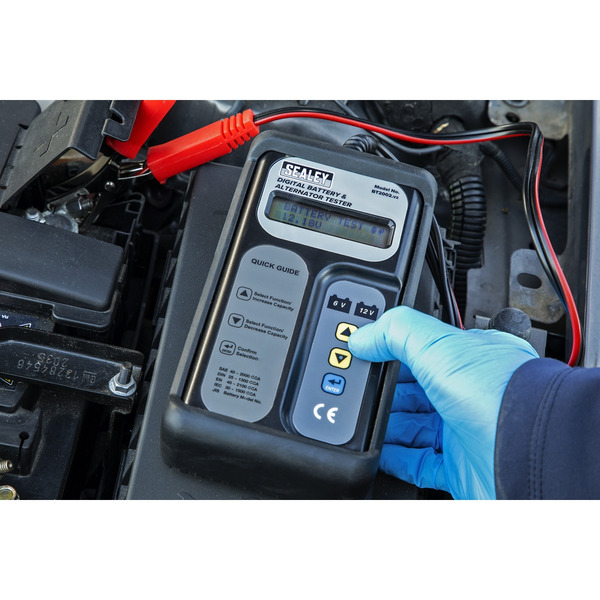 Sealey BT2002 Digital Battery & Alternator Tester 6/12/24V