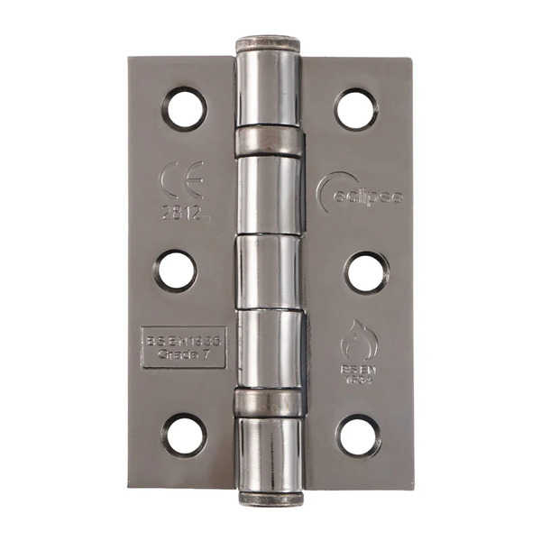 Eclipse 76x51x2mm - Satin Nickel Plated Ball Bearing Hinge Grade 7 - 2 Pk - 14098