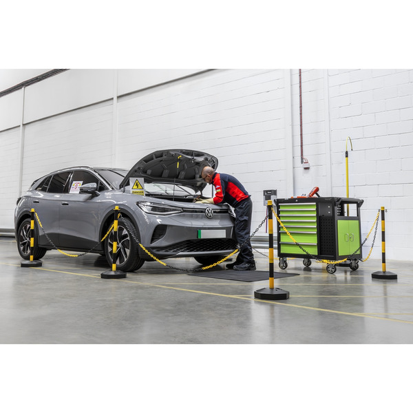 Sealey BYSBKIT Post & Chain Kit 25m - Black/Yellow