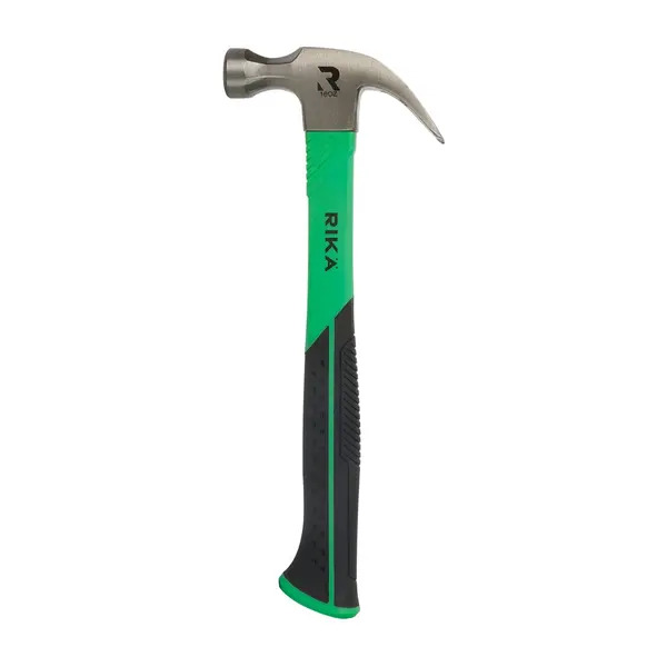 Rika CLAW003 Rikä 16oz Fibreglass Claw Hammer with Soft Grip Handle
