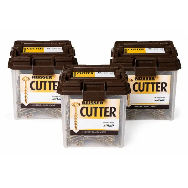 REISSER 8221580PBx3 CUTTER TUBS 5.0 x 80 C/W 2 x 25 TORSION BITS (1200) x3 tubs