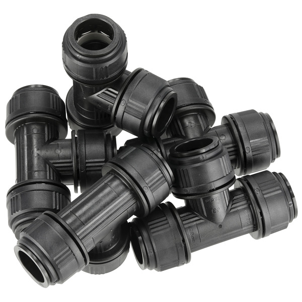 Sealey CAS28ET John Guest&reg; Equal Tee 28mm - Pack of 5