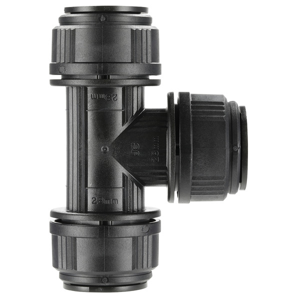 Sealey CAS28ET John Guest&reg; Equal Tee 28mm - Pack of 5