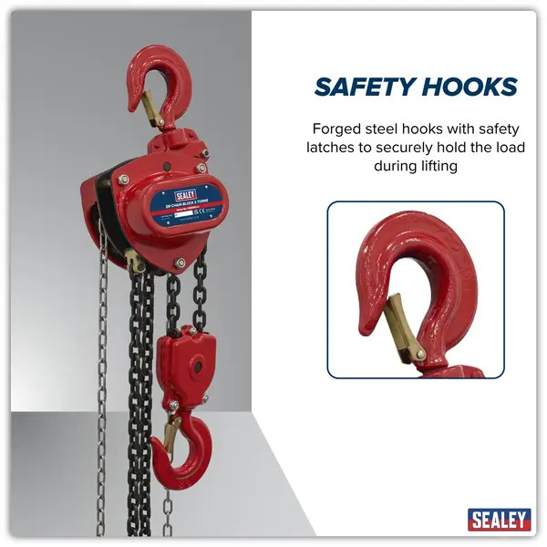 Sealey CB3000 3m Chain Block 3 Tonne