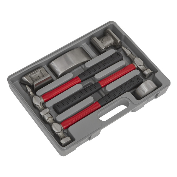 Sealey CB707 Drop-Forged Panel Beating Set with Fibreglass Shafts 7pc