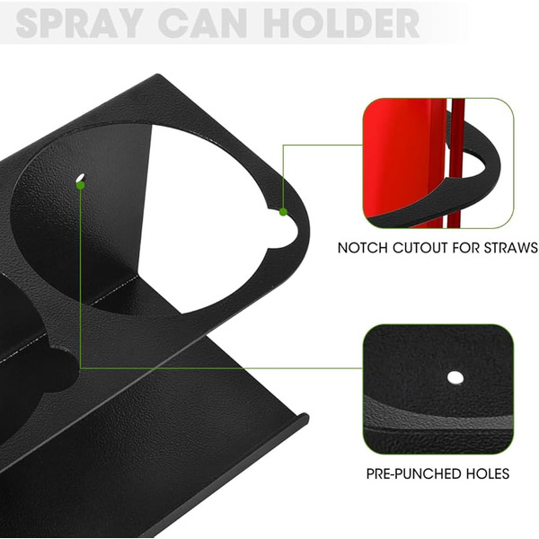 Tradetidy Spray Can Holder - Black