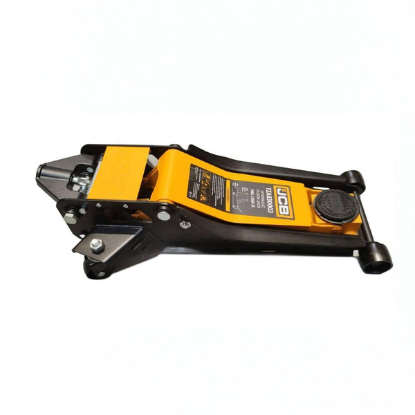 JCB 3 Tonne Hydraulic Trolley Jack, Low-Profile, 508mm Maximum Lift | JCB-TZA830003