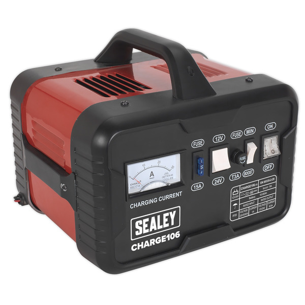 Sealey CHARGE106 12/24V Battery Charger 8A 230V