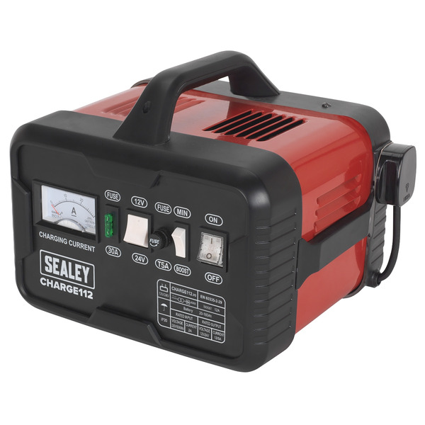 Sealey CHARGE112 12/24V Battery Charger 16A 230V