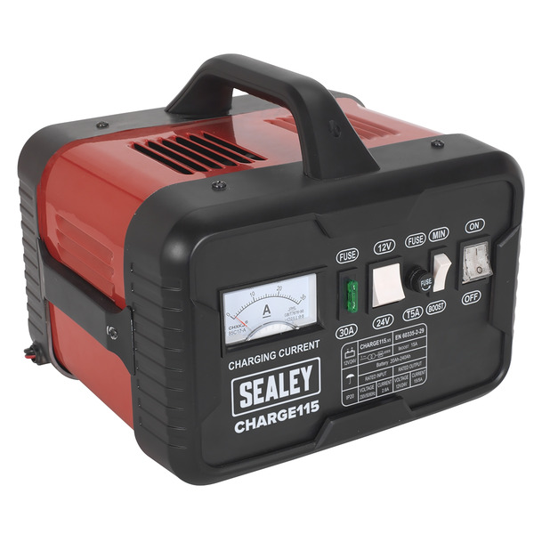 Sealey CHARGE115 12/24V Battery Charger 19A 230V